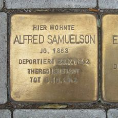 Stolperstein à la mémoire d’Alfred Samuelson