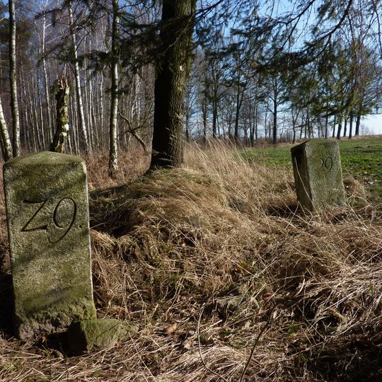 Sächsisch-Preußischer Grenzstein: Pilarpaar Nr. 29