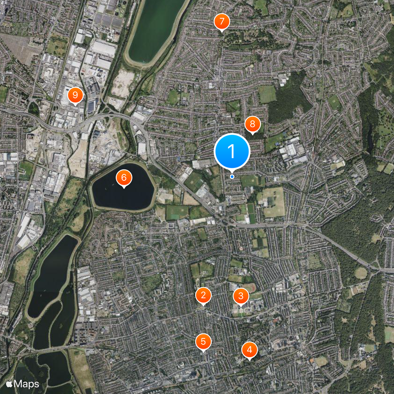 Highams Park Map
