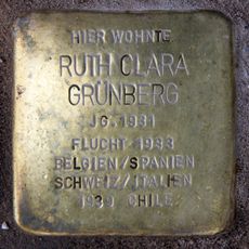 Stolperstein dedicated to Ruth Clara Grünberg