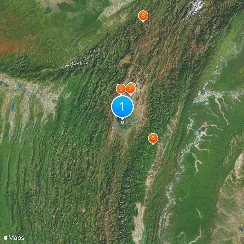 Nationaal Park Keibul Lamjao Kaart