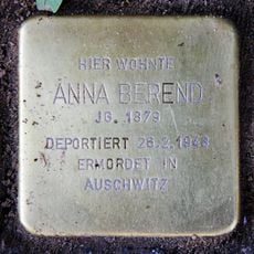 Stolperstein dedicated to Anna Berend