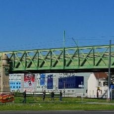 Eisenbahnbrücke, Otto Wagner-Brücke über die Wienzeile samt Anschlussbauwerken