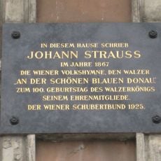 Gedenktafel für Johann Strauss Sohn