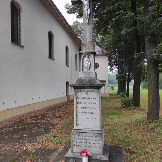 Cross at the Church of St. John the Baptist in Vratimov