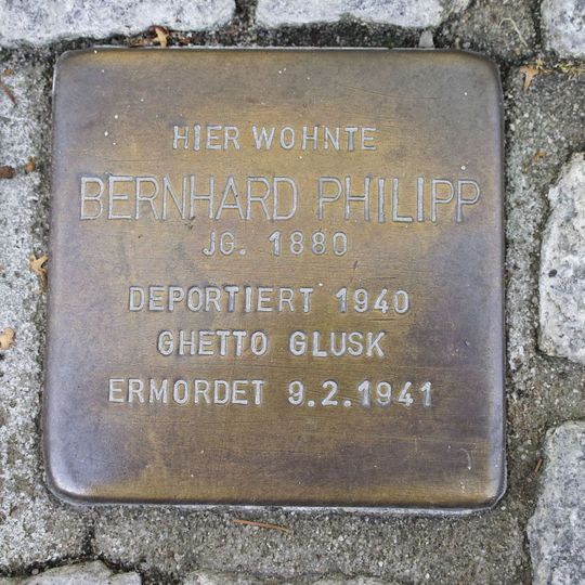 Stolperstein en memoria de Bernhard Philipp