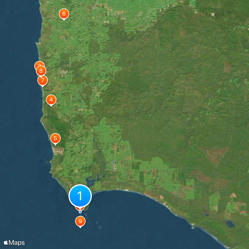 Cape Leeuwin Map