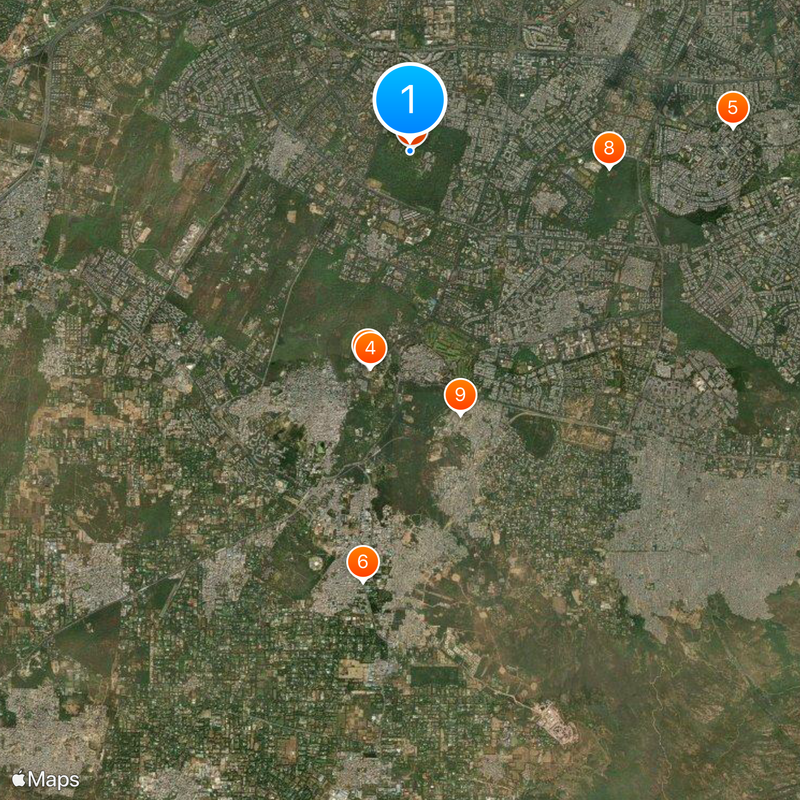 South Delhi district Mapa