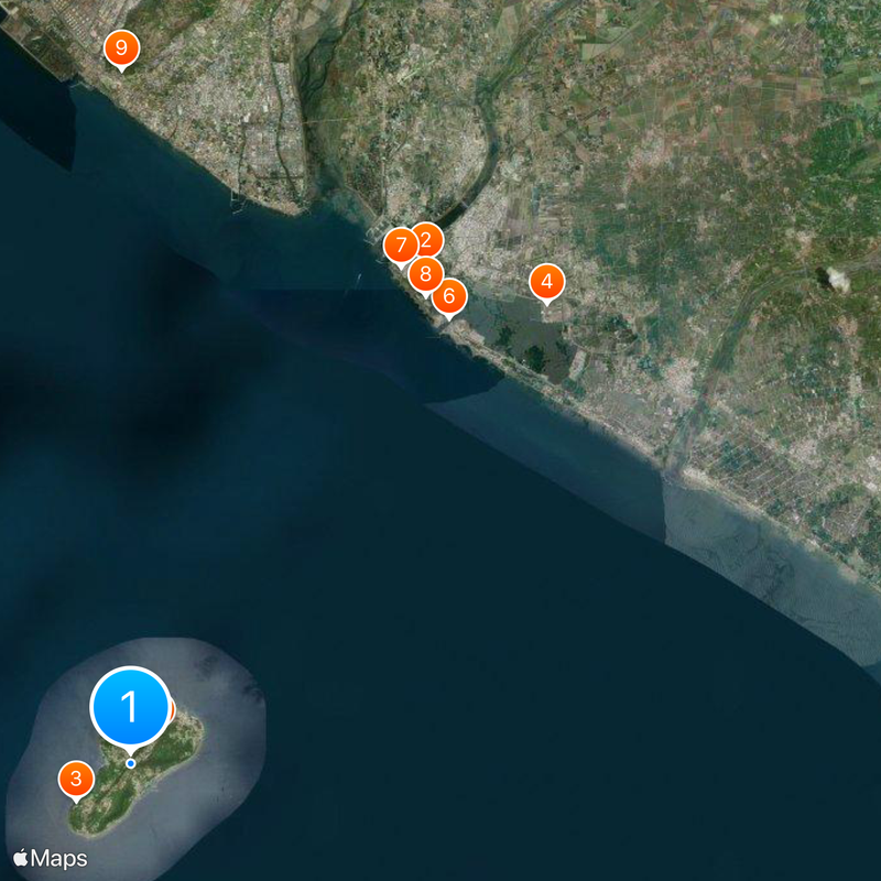 Lamay Island Map