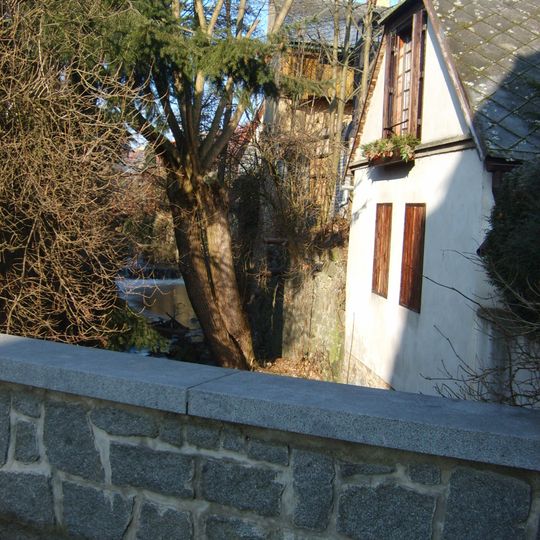 Most přes Jalový potok u čp. 65 v Rožmitále pod Třemšínem