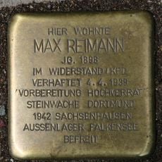 Stolperstein à la mémoire de Max Reimann