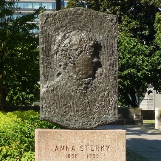 Statue of Anna Sterky at Norra Bantorget, Stockholm