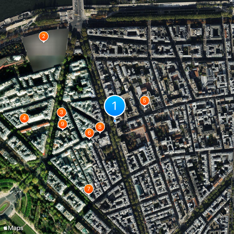 American University of Paris Map