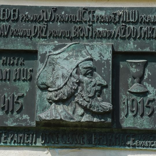 Pamětní deska Jana Husa ve Vysoké