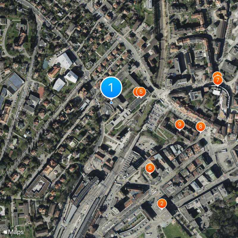 University of Fribourg Map
