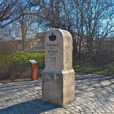 Kgl.-sächs. Postmeilenstein Bahnhof