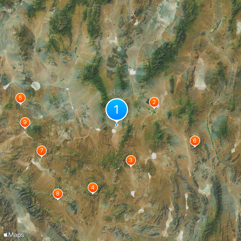 Nellis Air Force Range Carte