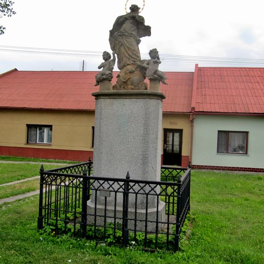 Socha Panny Marie v ulici Plačkov v Holešově