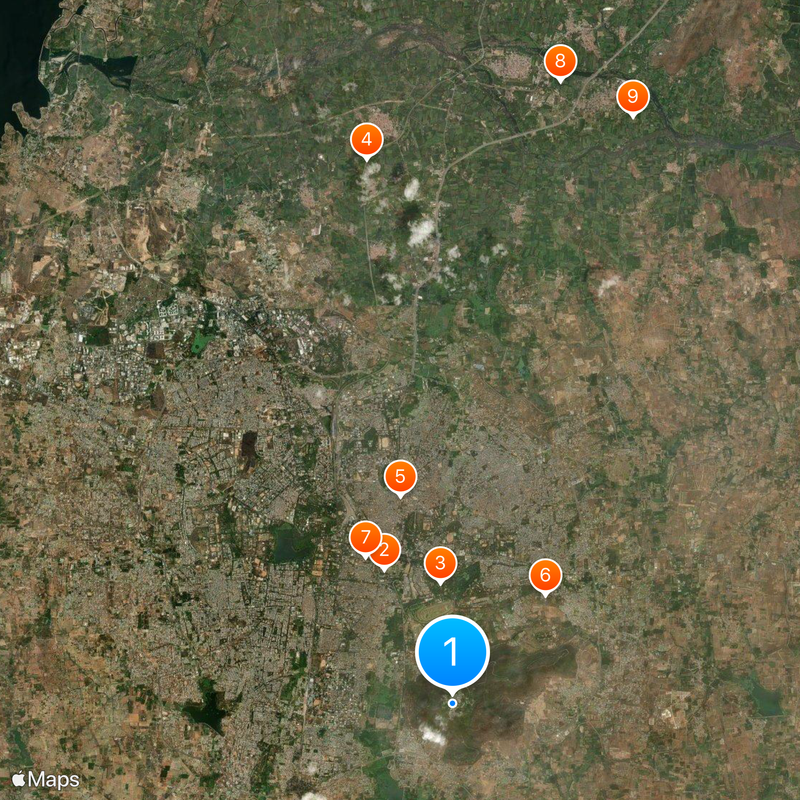 Chamundeshwari Temple Carte