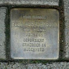 Stolperstein à la mémoire de Rosa Abrahamsohn