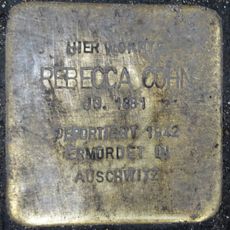 Stolperstein en memoria de Rebecca Cohn