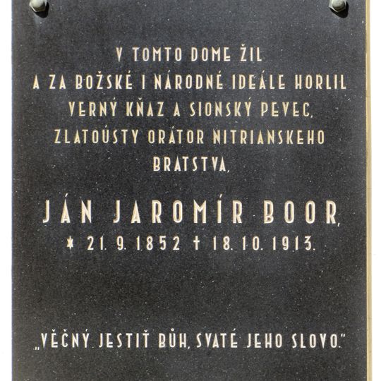 Evanjelický kostol s areálom, tabuľa pamätná