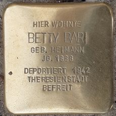 Stolperstein dedicated to Betty Bari