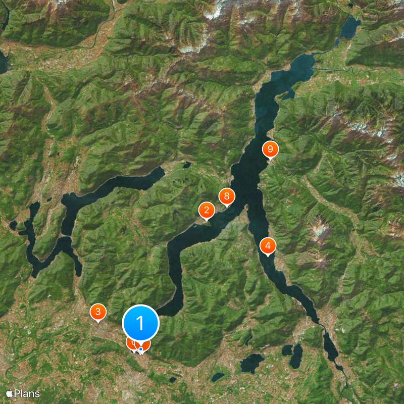 Provincia di Como Mappa