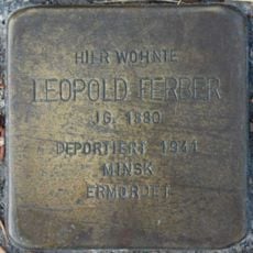 Stolperstein en memoria de Leopold Ferber