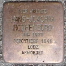 Stolperstein dedicated to Hans-Joachim Rothenburg