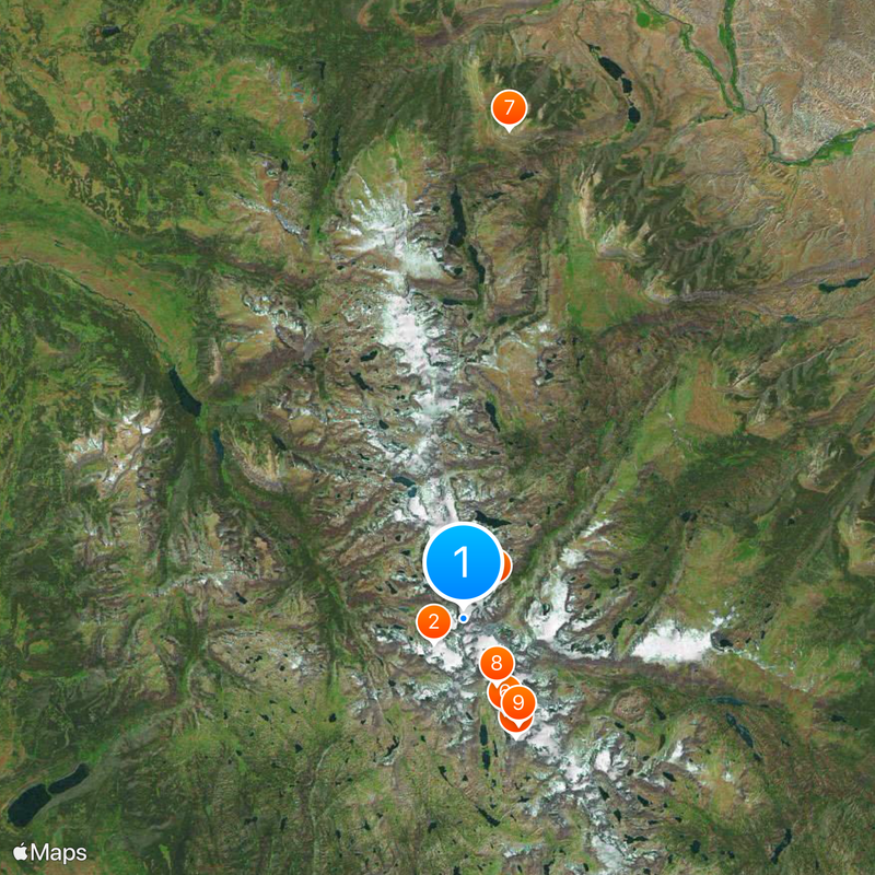 Gannett Peak Map