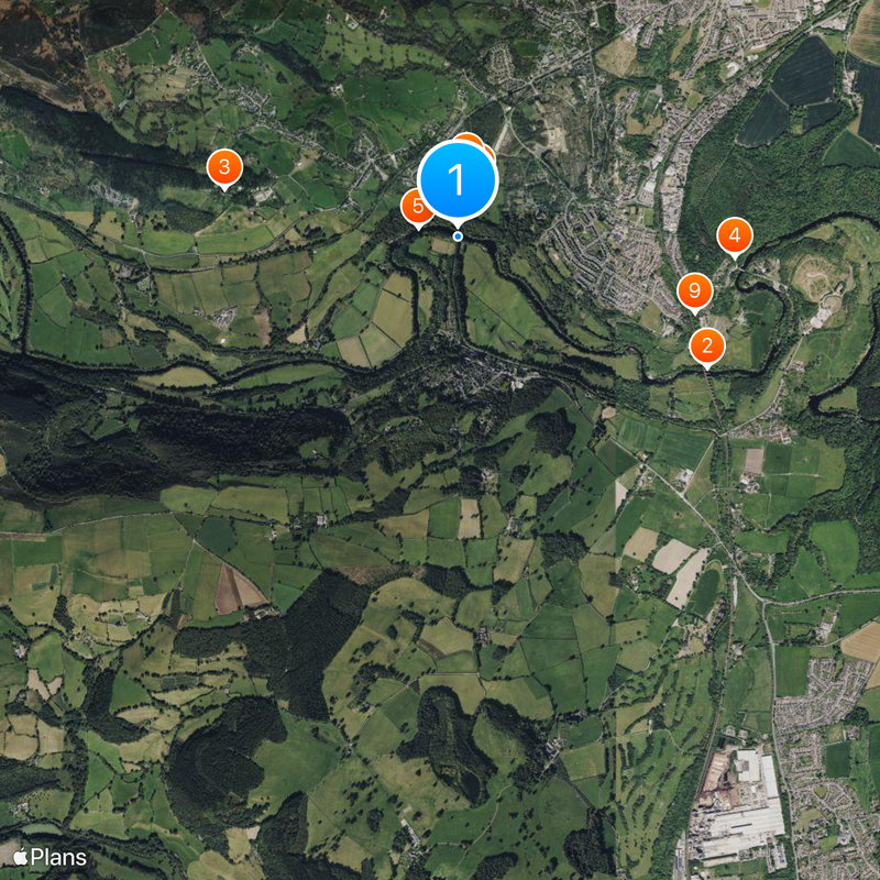 Akwedukt i kanał Pontcysyllte Mapa