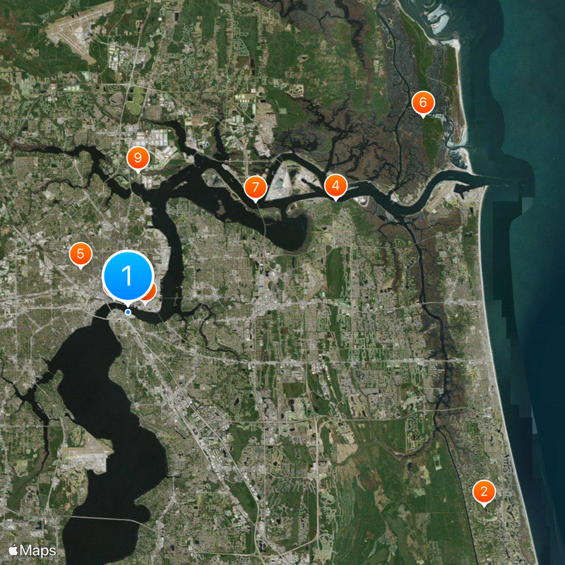 Jacksonville Mapa