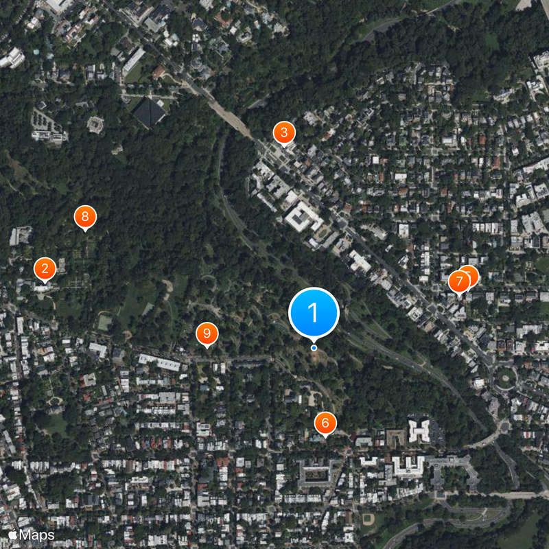 Oak Hill Cemetery Map
