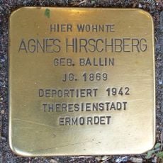 Stolperstein dedicated to Agnes Hirschberg