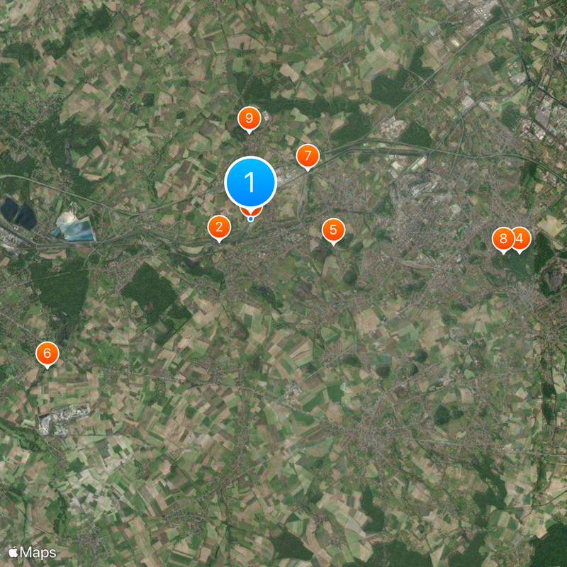 Strépy-Thieu boat lift Map
