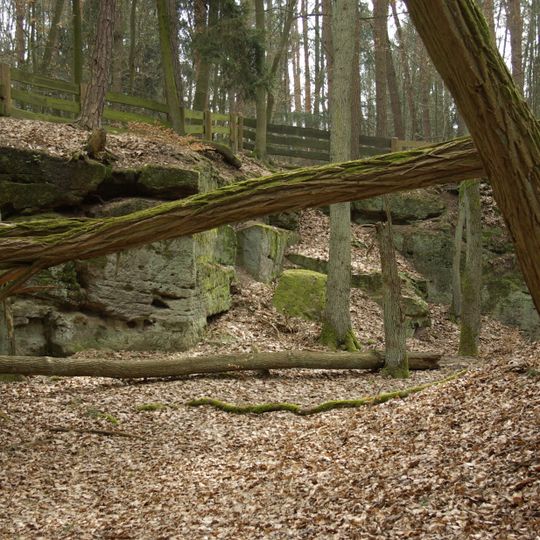 Ehem. Sandsteinbrüche am Hinteren Giesberg E von Dechsendorf