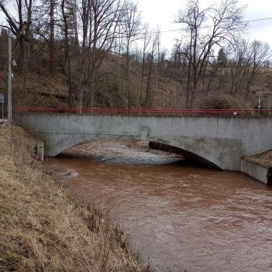 Most přes Čistou v Rudníku u čp. 8