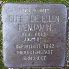Stolperstein dedicated to Elfriede Ellen Benjamin