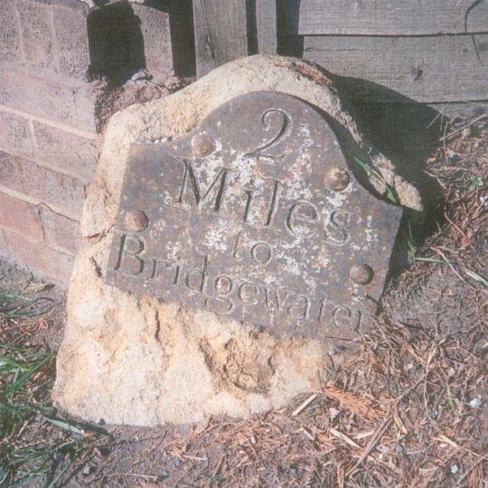 Milestone, Compass, between North Petherton & Bridgwater