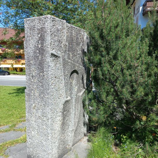 Monument for the builders of the Flexen road