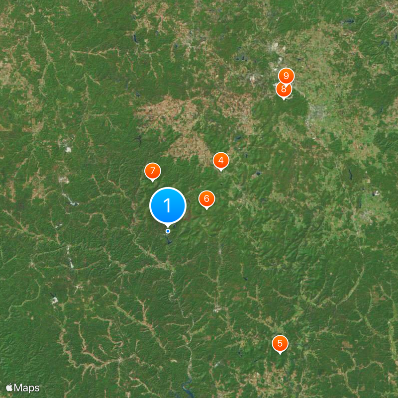 Taum Sauk Hydroelectric Power Station Map