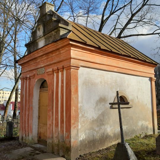 Paviel Rava tomb chapel at Kaĺvaryjskija Cemetery