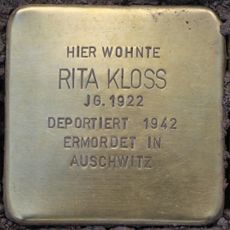 Stolperstein à la mémoire de Rita Kloss