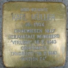 Stolperstein à la mémoire de Karl Müller