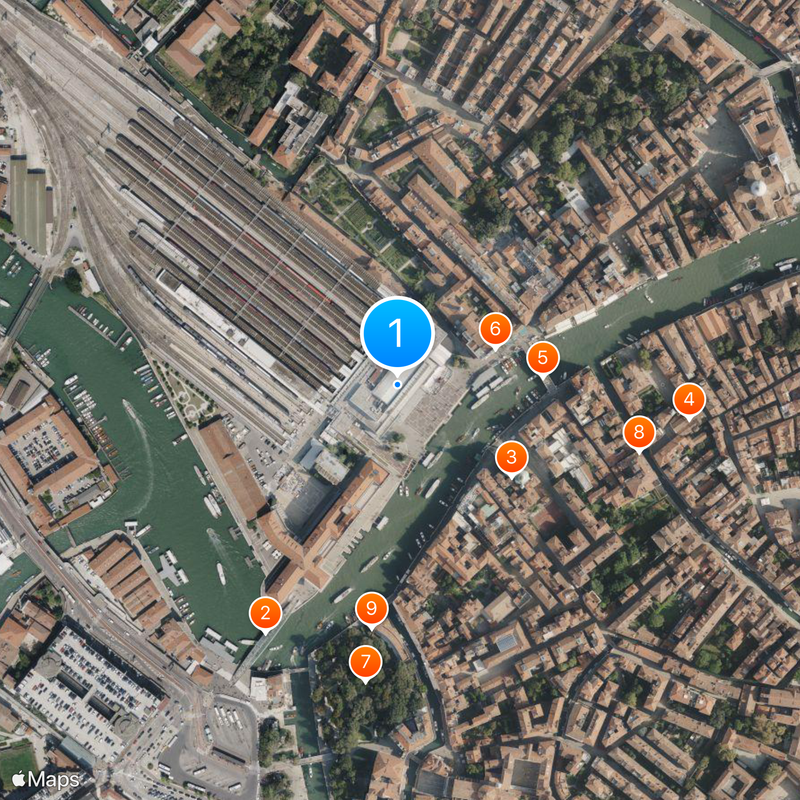 Venezia Santa Lucia railway station Map