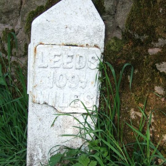 Leeds And Liverpool Canal Milestone Approximately 200 Metres North Of Harker's Bridge