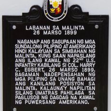 Battle of Malinta historical marker