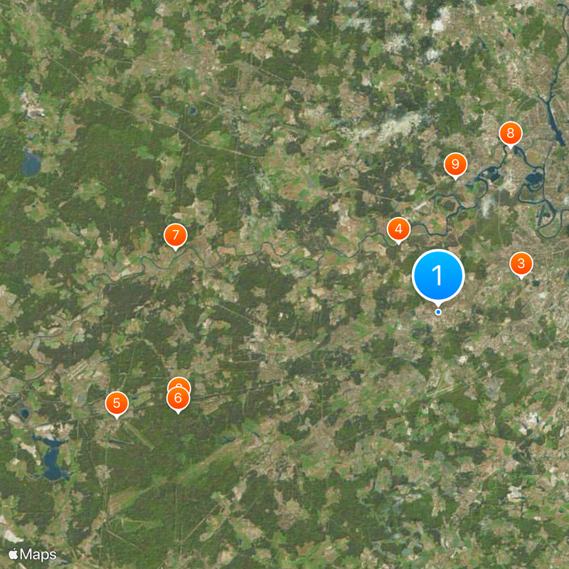 Odintsovsky District Map