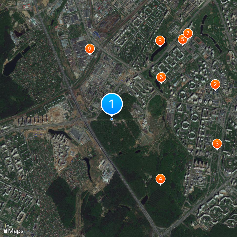 Vostryakovo Cemetery Map